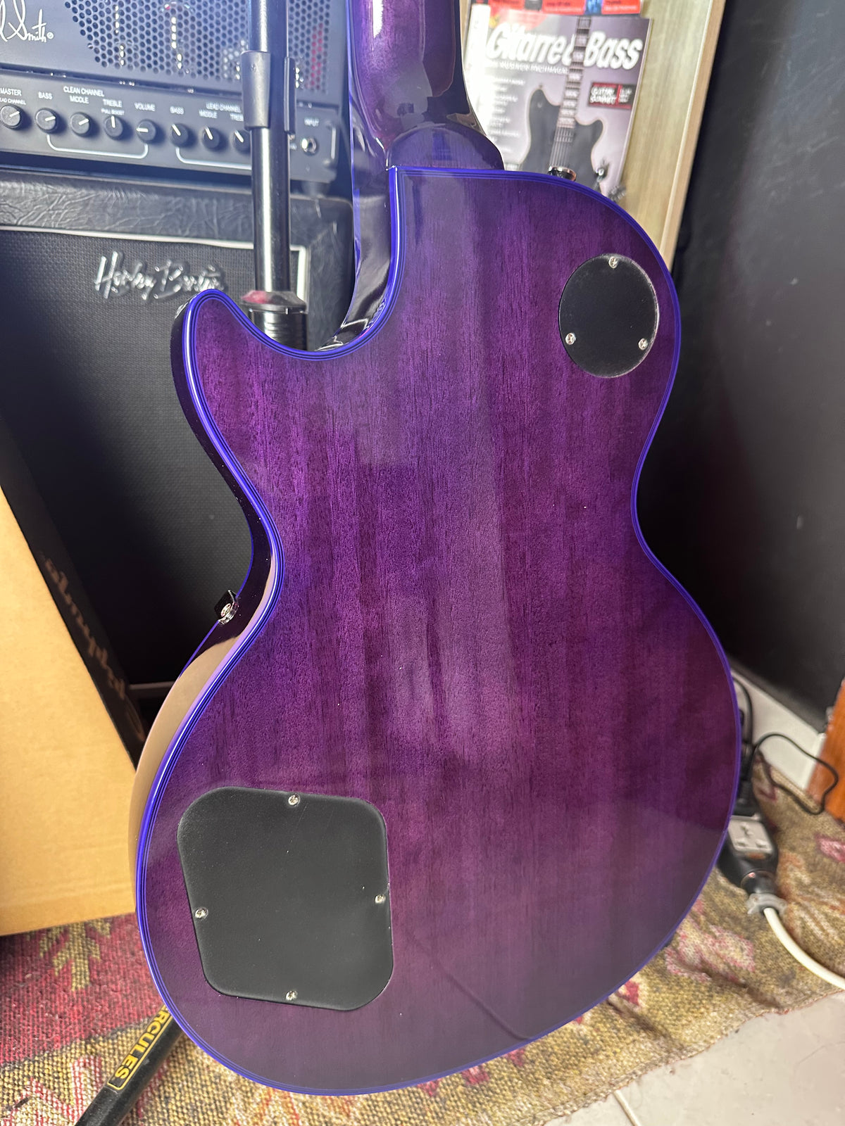 * Brand New * Epiphone Les Paul Limited Edition Custom Purple Widow Electric Guitar * Brand New * Epiphone Les Paul Limited Edition Custom Purple Widow Electric Guitar
