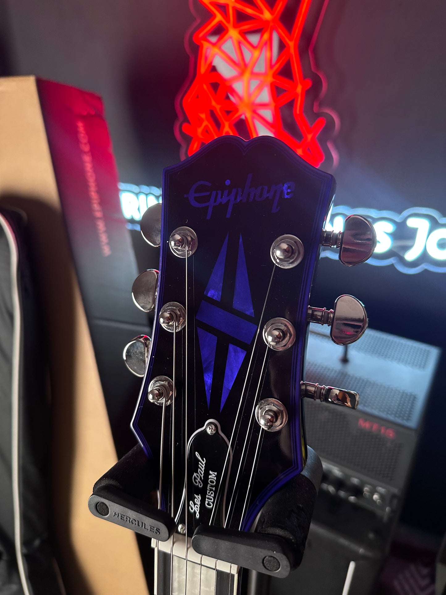 * Brand New * Epiphone Les Paul Limited Edition Custom Purple Widow Electric Guitar