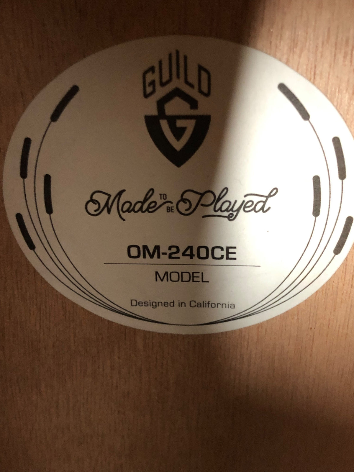 Guild OM-240CE Westerly Acoustic-Electric Guitar
