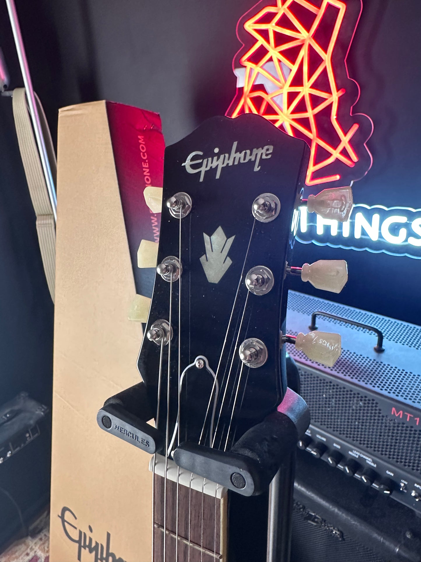 * Brand New * Epiphone ES-335 Figured Semi-Hollow Blueberry Burst Electric Guitar