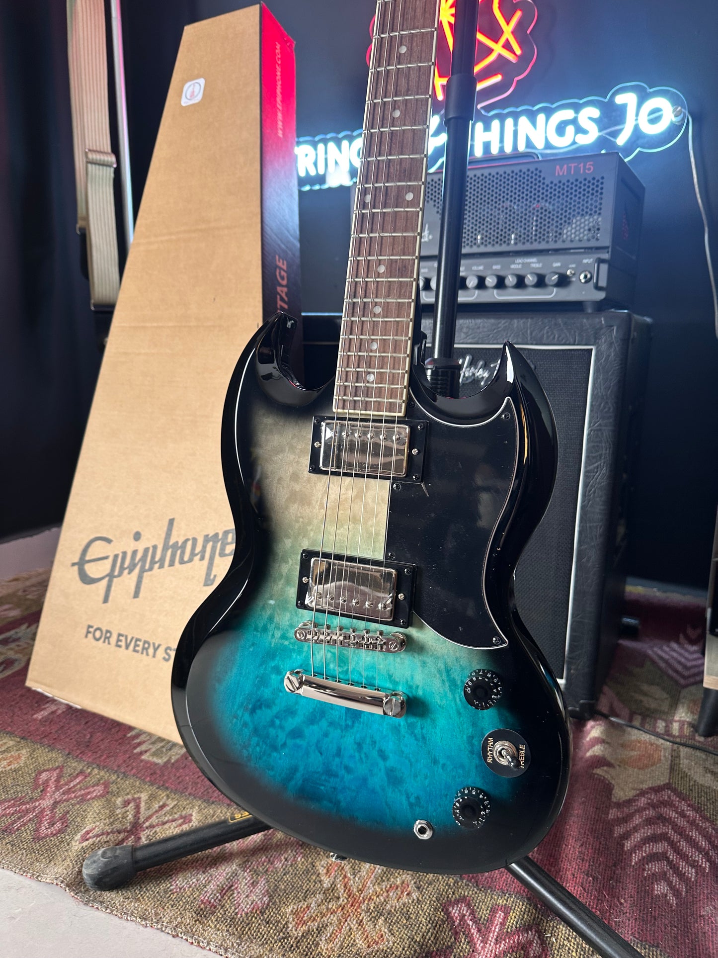* Brand New * Epiphone SG Tribute Quilt Electric Guitar