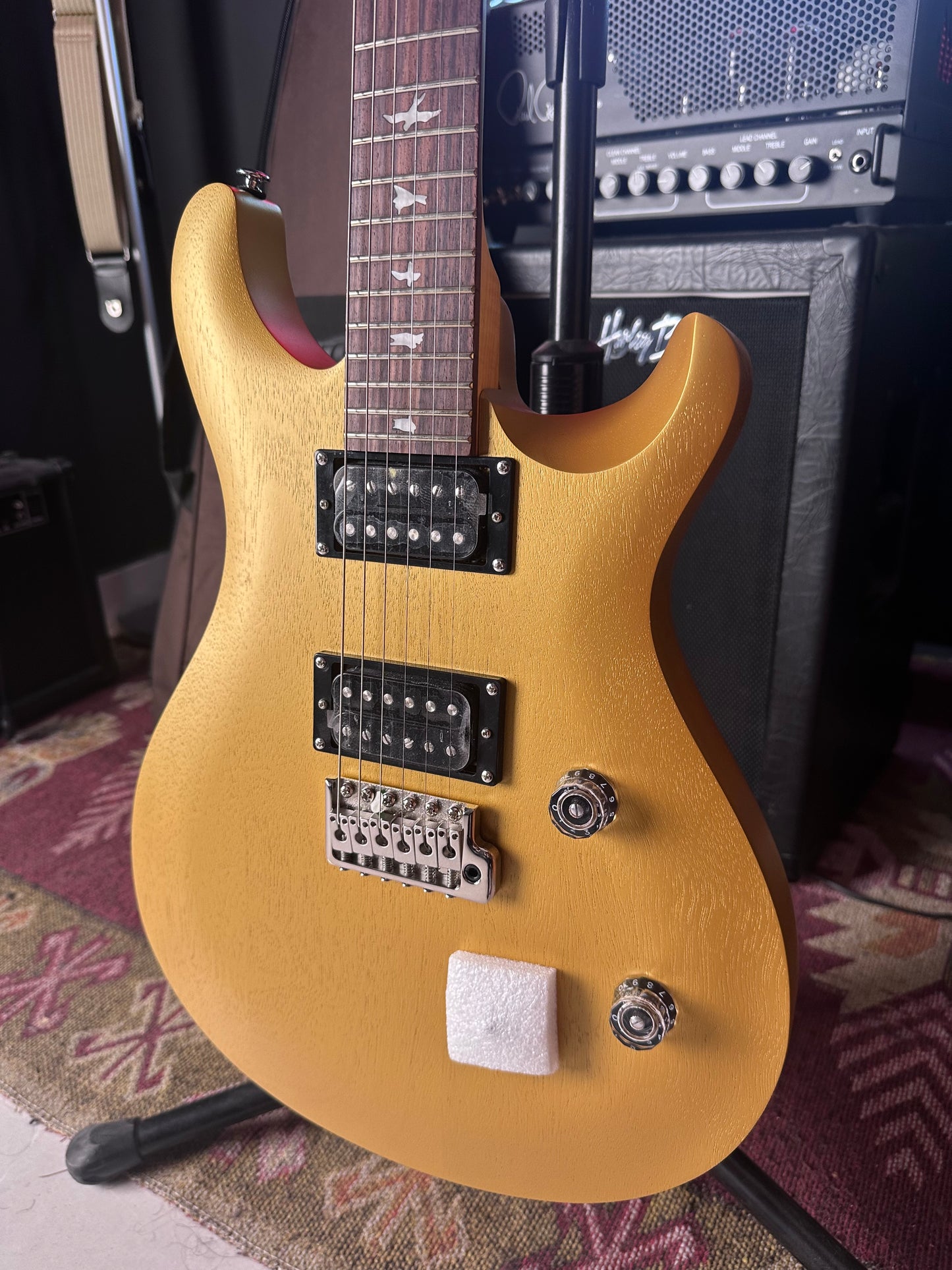 * Brand New * PRS SE CE 24 Standard Metallic Gold Satin Electric Guitar