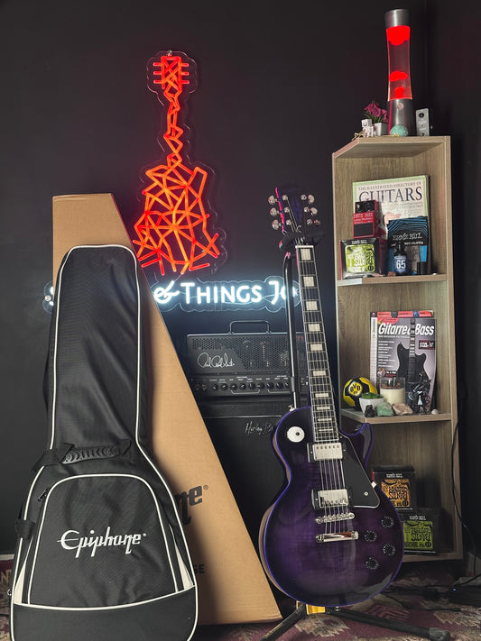 * Brand New * Epiphone Les Paul Limited Edition Custom Purple Widow Electric Guitar