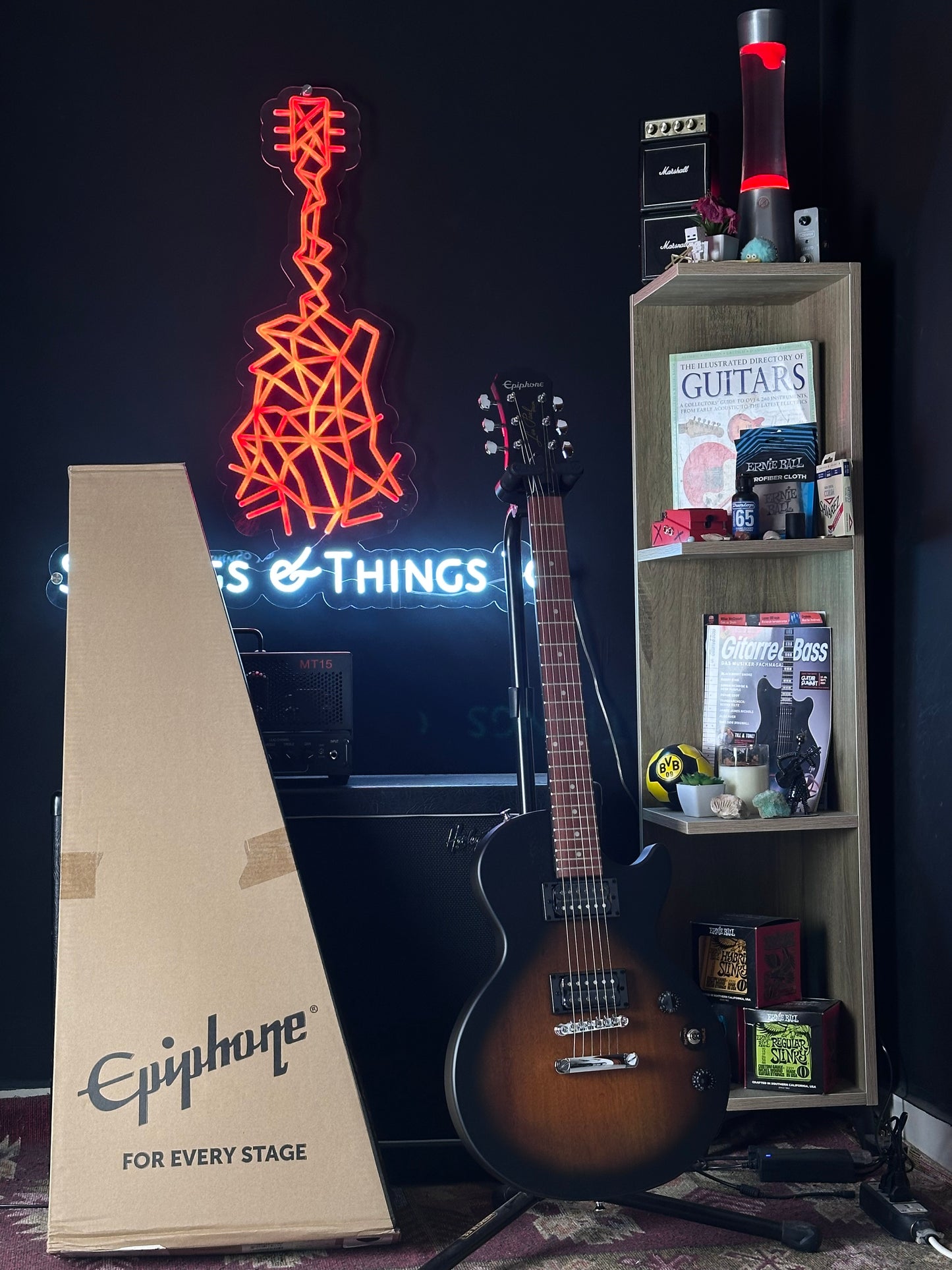 * Brand New * Epiphone Les Paul Special Satin E1 Vintage Sunburst Electric Guitar