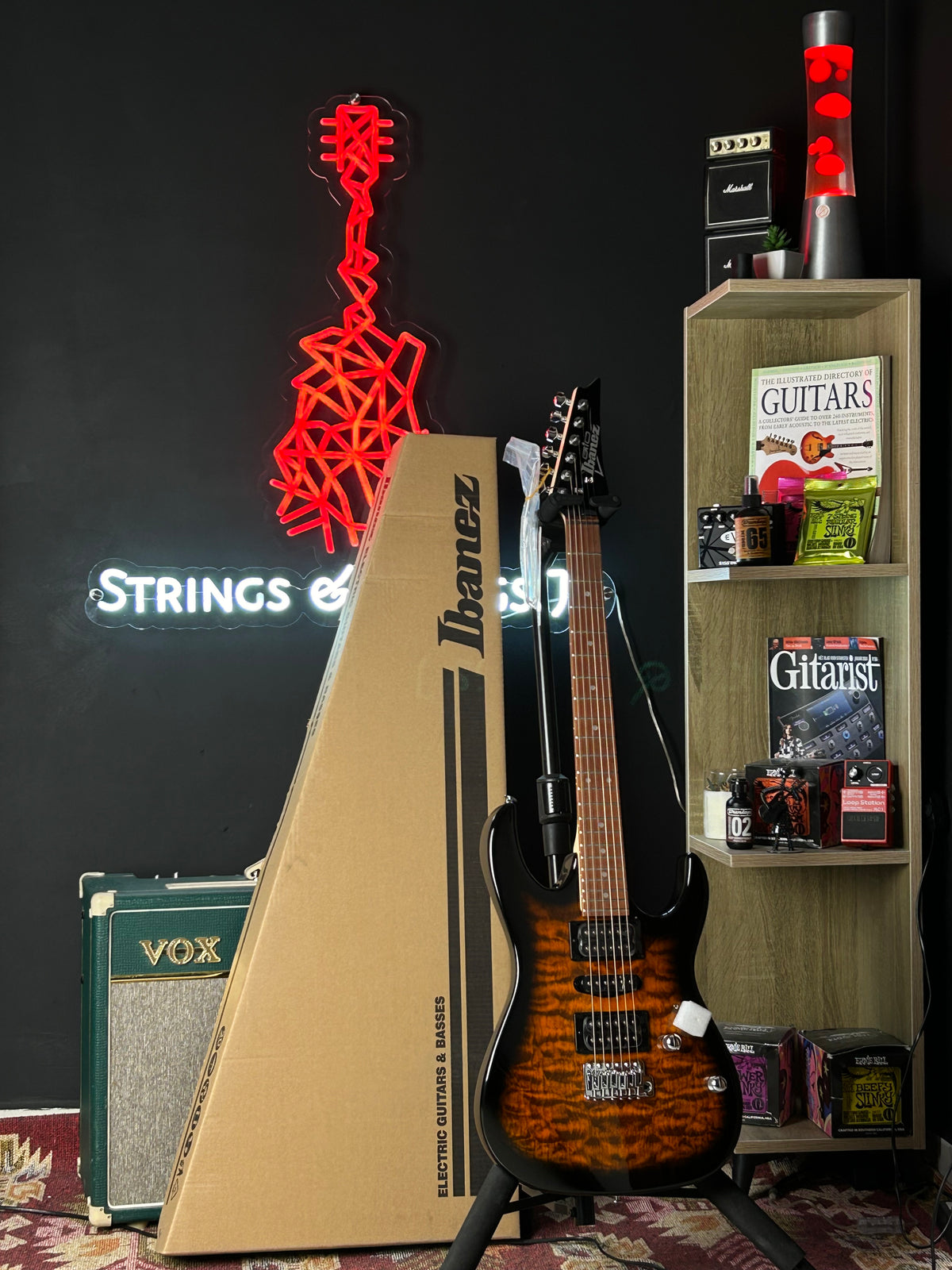 * Brand New * Ibanez GRX70QA SB Electric Guitar * Brand New * Ibanez GRX70QA SB Electric Guitar