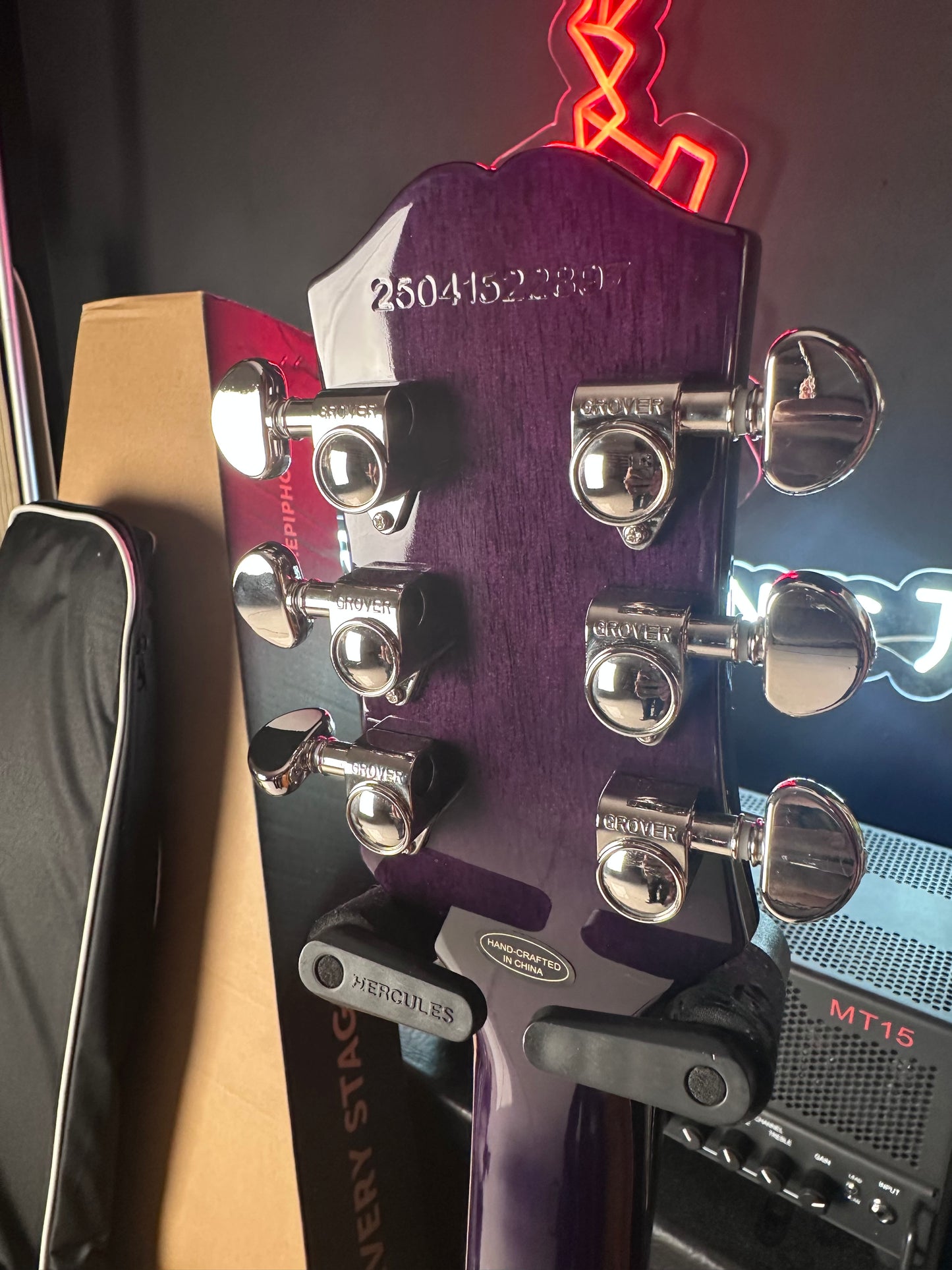 * Brand New * Epiphone Les Paul Limited Edition Custom Purple Widow Electric Guitar