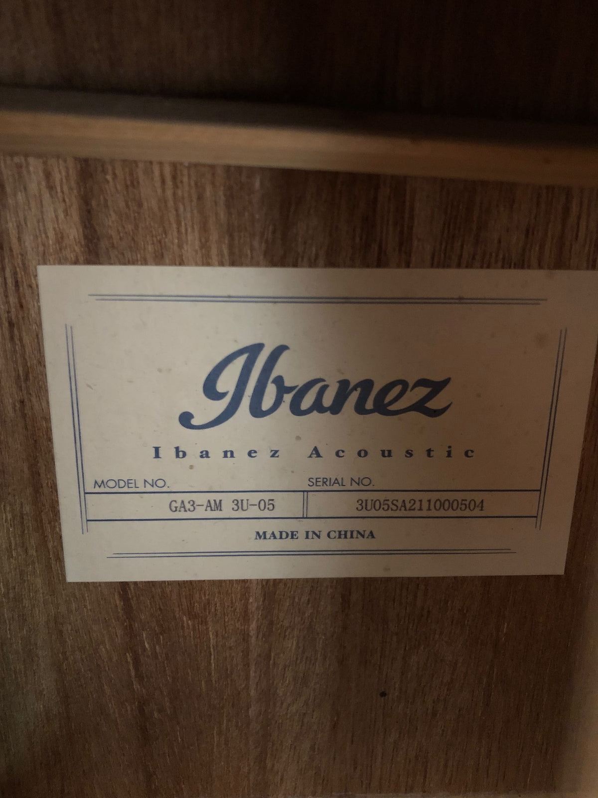 Ibanez GA3 Classical Guitar