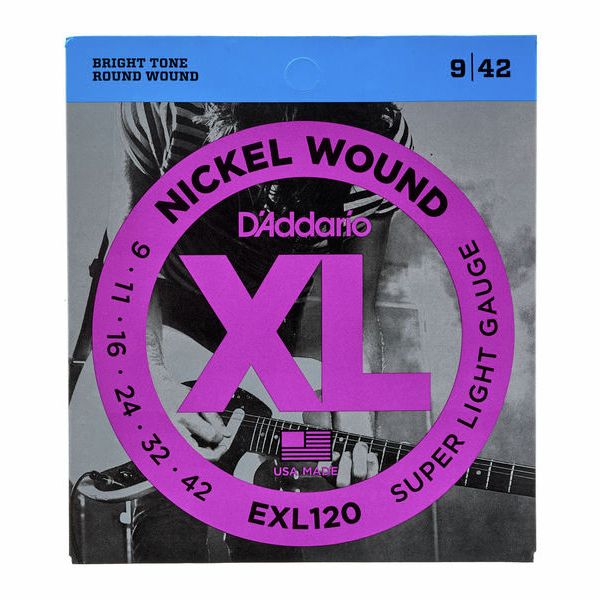 D’Addario EXL120® Electric Guitar Strings (9-42) D’Addario EXL120® Electric Guitar Strings (9-42)