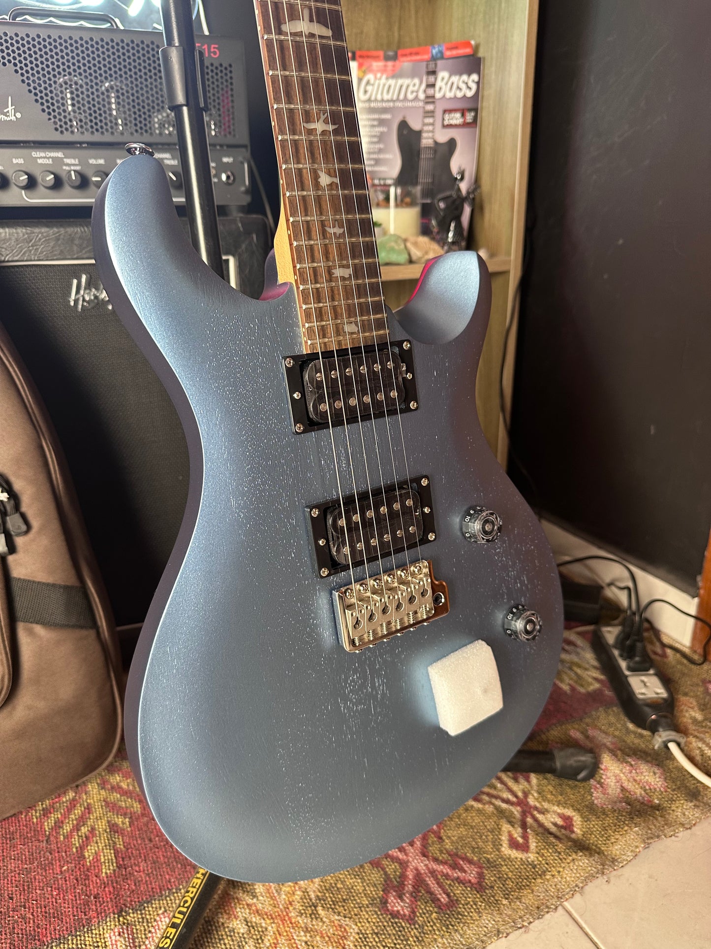 * Brand New * PRS SE CE 24 Standard Ice Blue Metallic Satin Electric Guitar