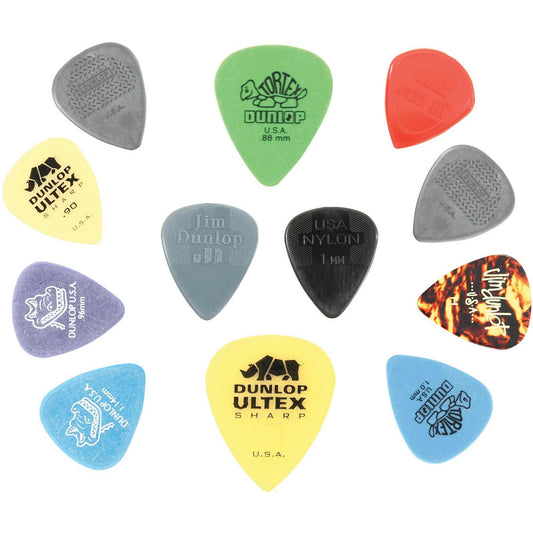 Dunlop Variety pack Med/Hvy gauge 12 picks pack