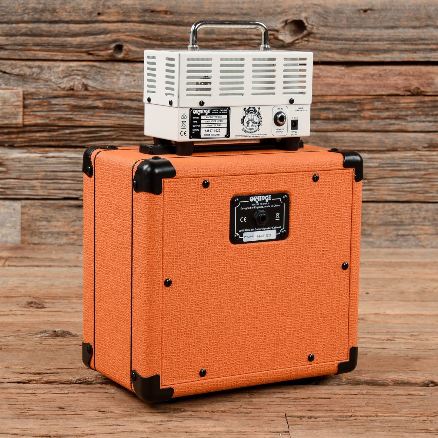 Orange tube Halfstack: Micro 20W Terror Head and PPC108 Cabinet