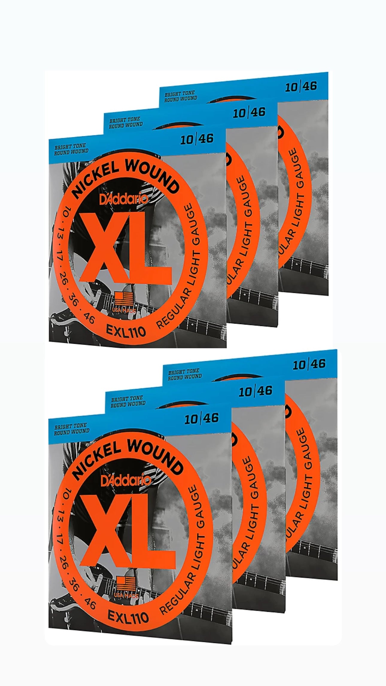 D’Addario EXL110® Electric Guitar Strings (10-46) D’Addario EXL110® Electric Guitar Strings (10-46)