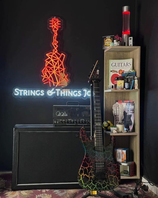 ESP LTD Mirage Deluxe ’87 – Rainbow Crackle Electric Guitar