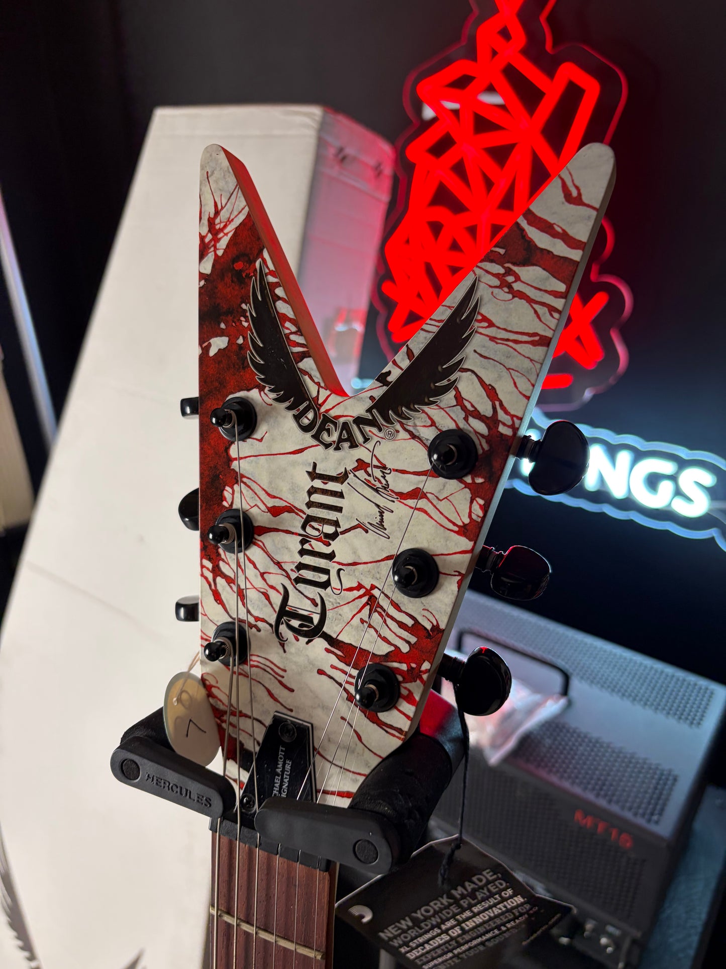 * Brand New * Dean Michael Amott Tyrant X Splatter Electric Guitar