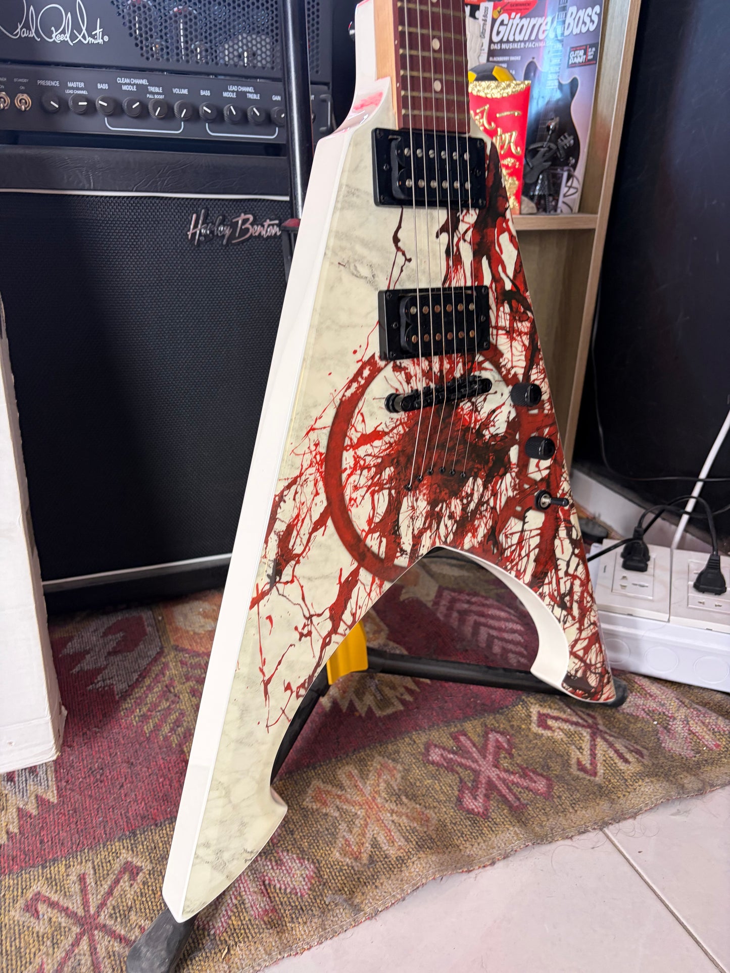 * Brand New * Dean Michael Amott Tyrant X Splatter Electric Guitar