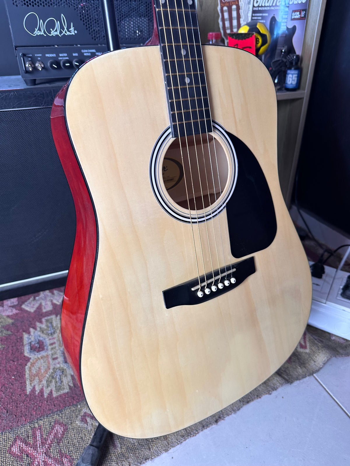 Squier SA-150 Natural acoustic guitar