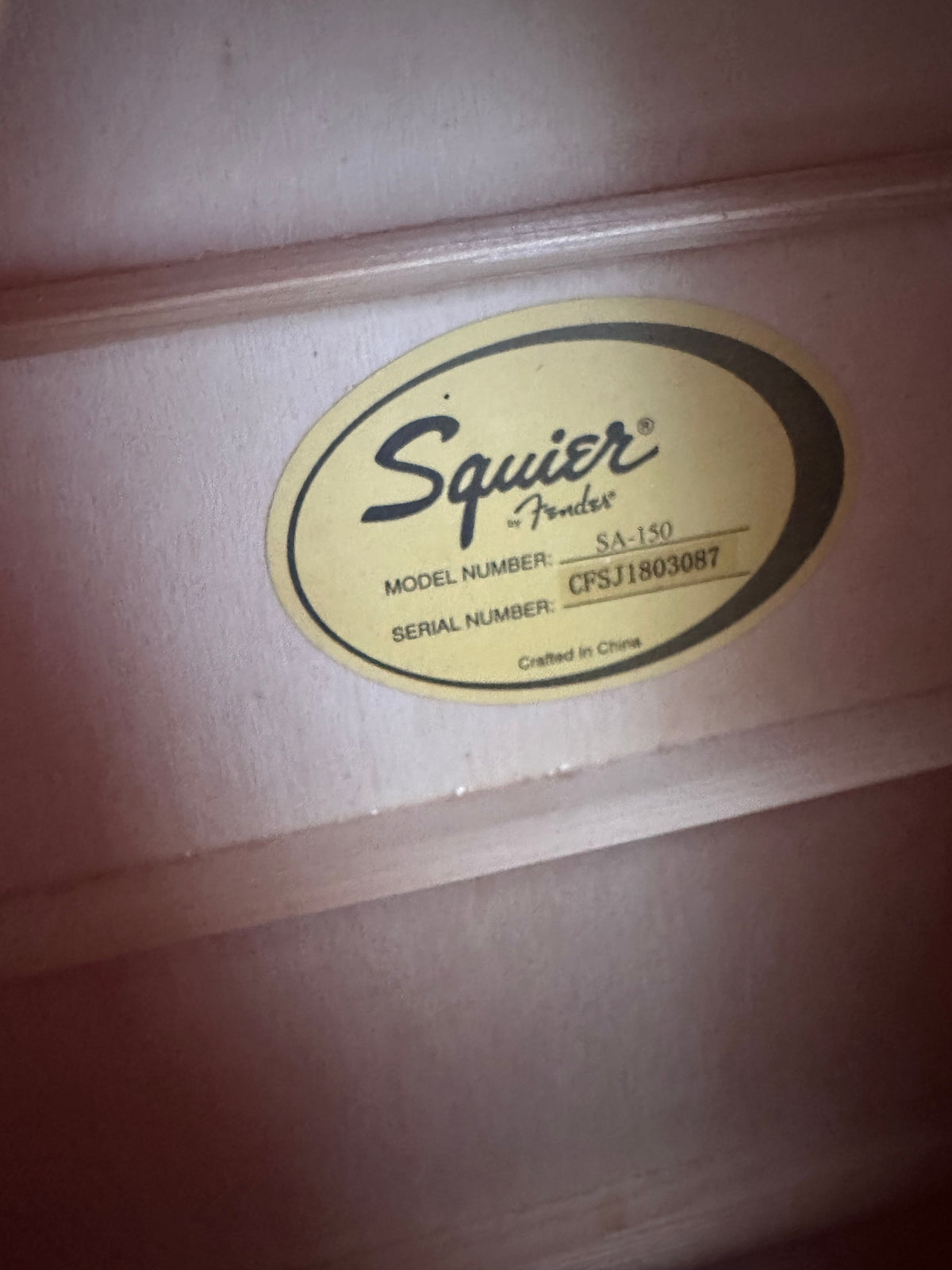 Squier SA-150 Natural acoustic guitar