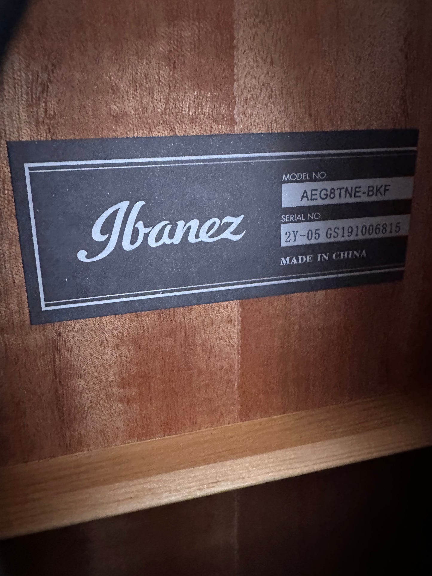 Ibanez AEG5TNE-BKF Electro-Classical