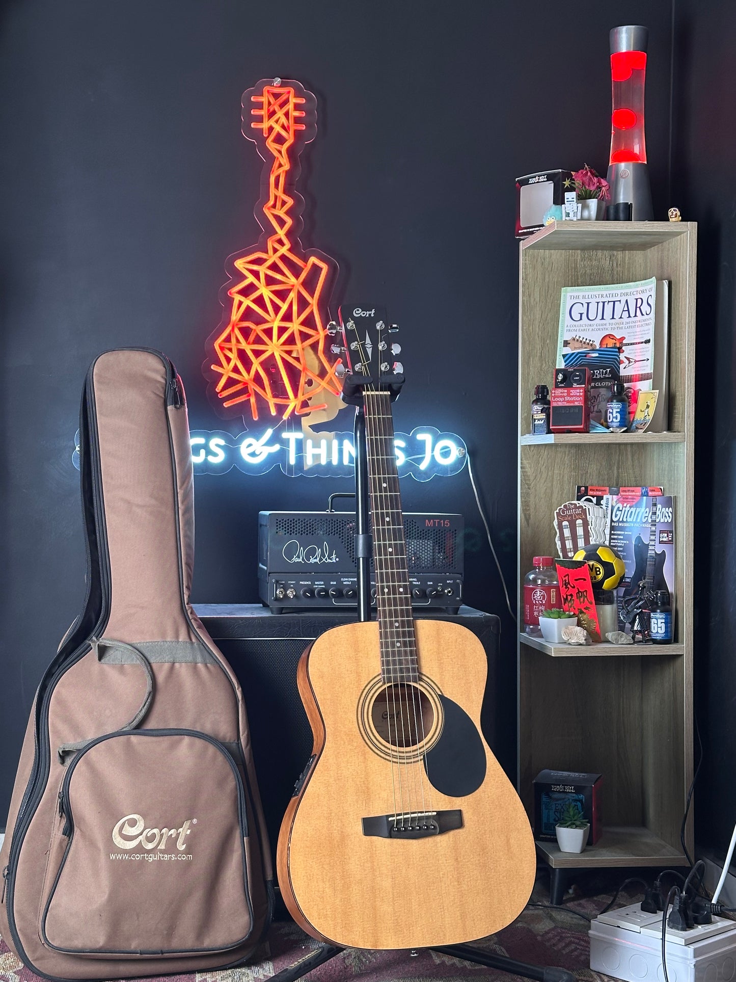 Cort AF510ENS Acoustic Electric Guitar