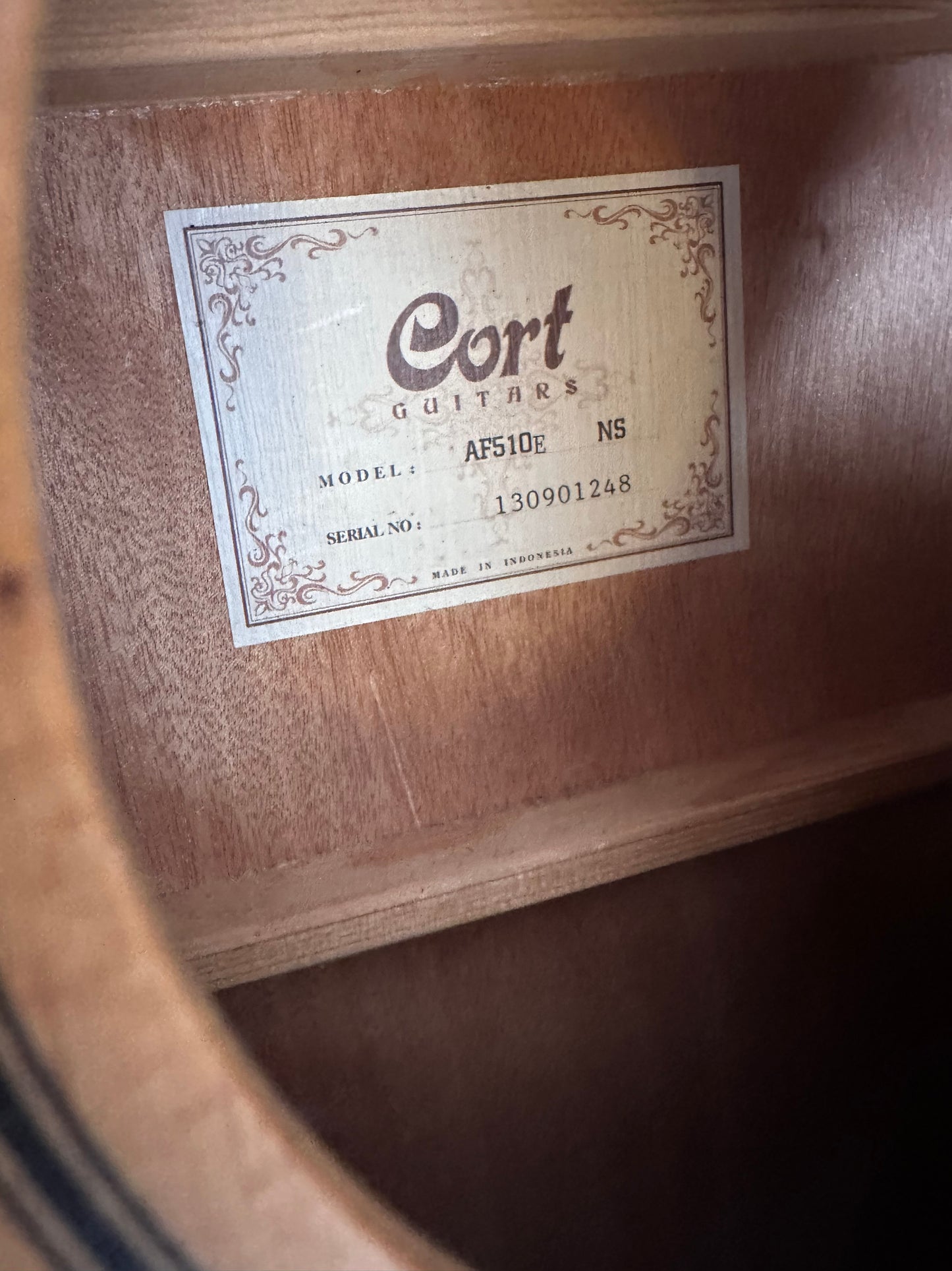 Cort AF510ENS Acoustic Electric Guitar