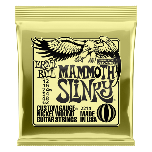 Ernie Ball Mammoth Slinky® Electric Guitar Strings (12-64) - 11 JDs