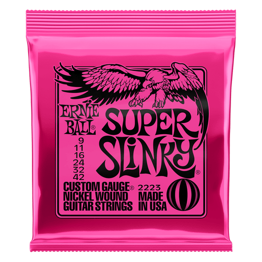 Ernie Ball Super Slinky®️ Electric Guitar Strings (9-42)