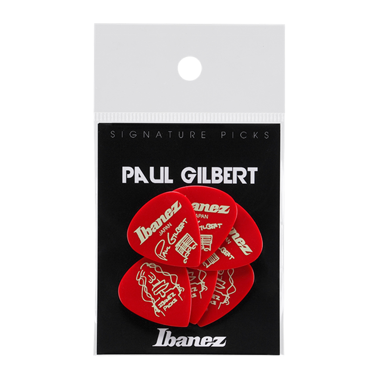 Ibanez B1000PG-CA Paul Gilbert Signature Pick Full set (x6 Picks) Ibanez B1000PG-CA Paul Gilbert Signature Pick Full set (x6 Picks)