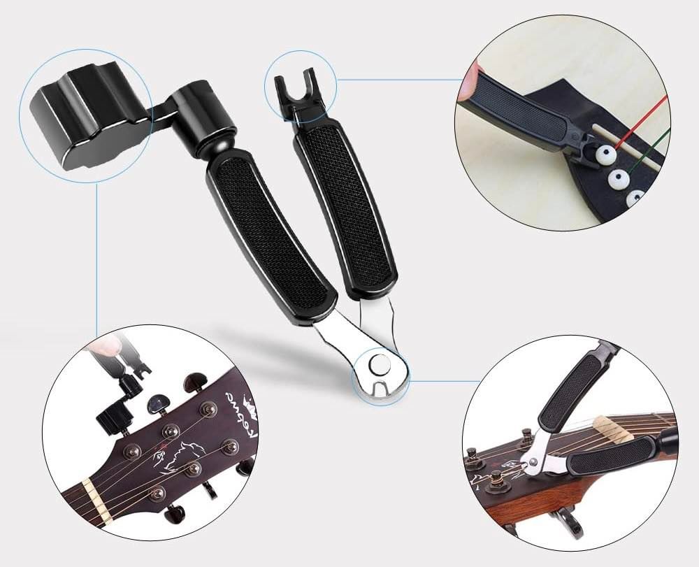 Guitar String Winder/Cutter/Pin Puller - 3 In 1 Multifunctional Guitar ...