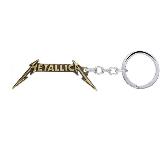 Metallica Logo Metal Keyring (Bronze)