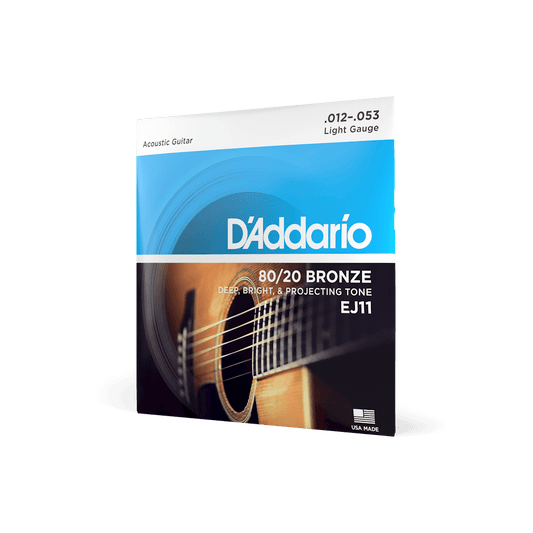 D'addario Regular Light Acoustic Guitar Strings EJ11  (12 - 53)