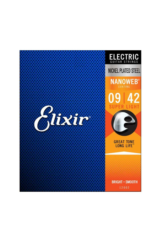 Elixir Optiweb® Nickel Plated Steel Electric Guitar Strings (9-42)