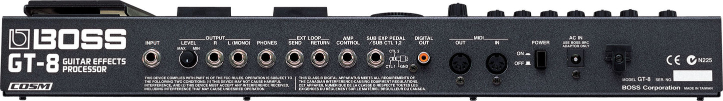 BOSS GT-8 Guitar Effects Processor Pedal with COSM technology