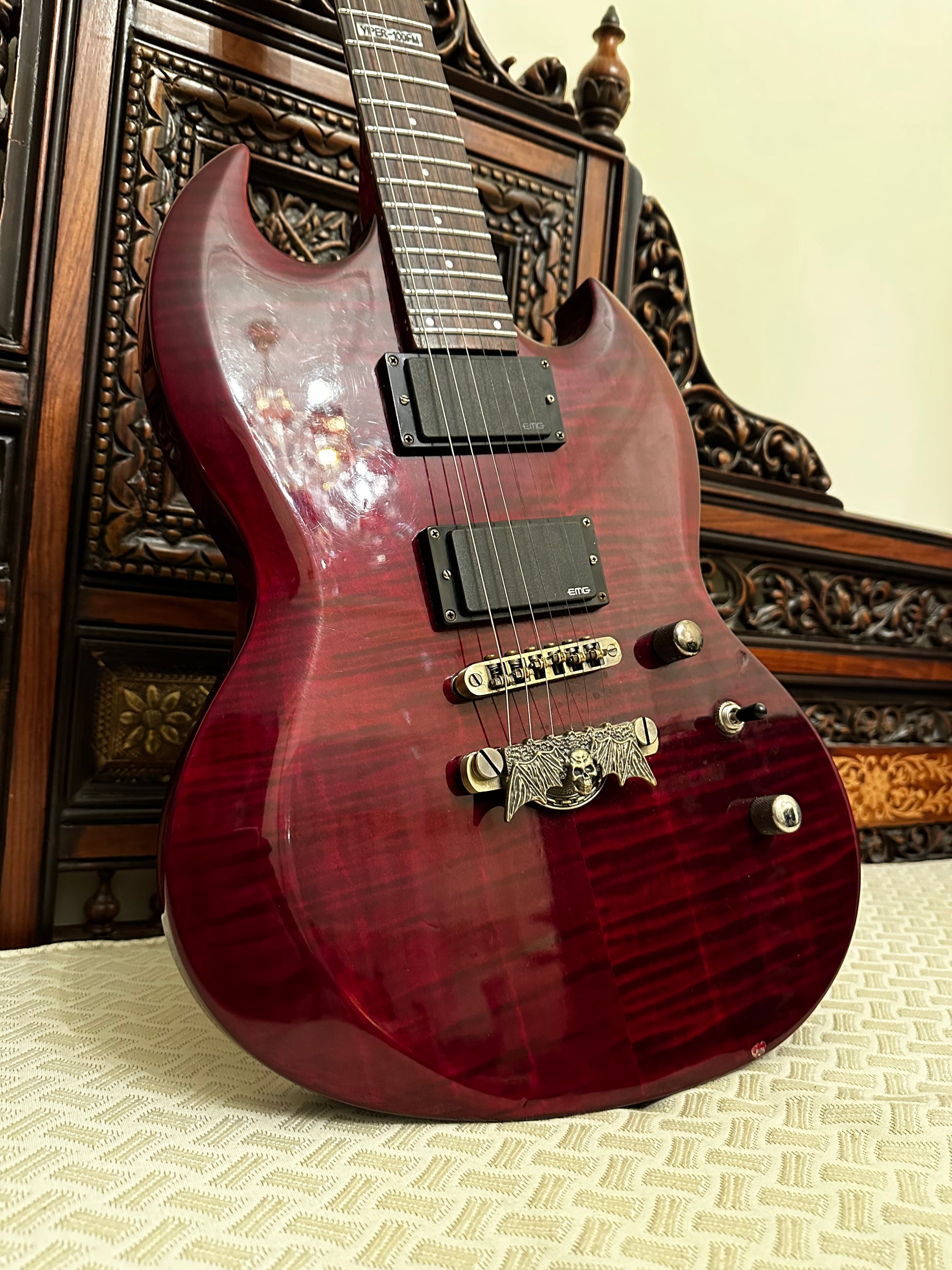 ESP LTD Viper 100 FM upgraded with EMG 81/60 Strings & Things Jo